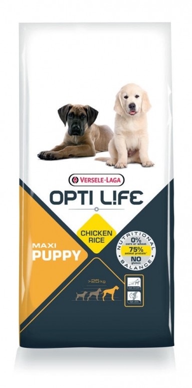 Opti Life Chiot Puppy Maxi, Poulet et Riz