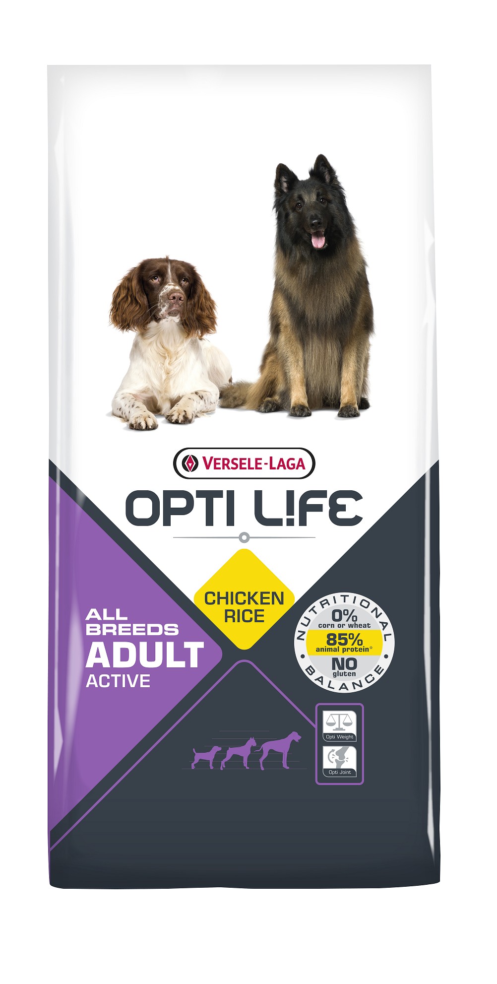 Opti Life Chien Adulte Actif, Poulet & Riz