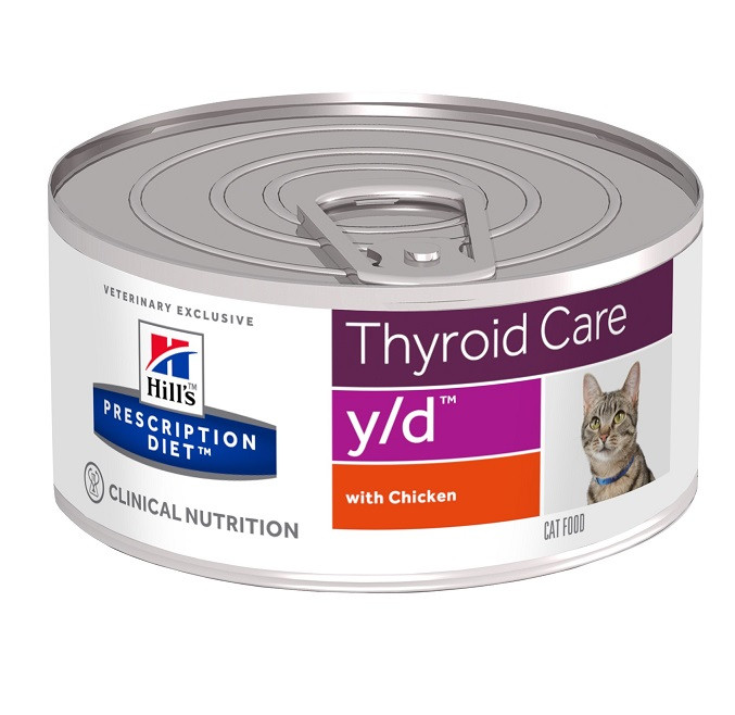 Hill's Prescription Diet Y/D Thyroid Care pour chat 156 g