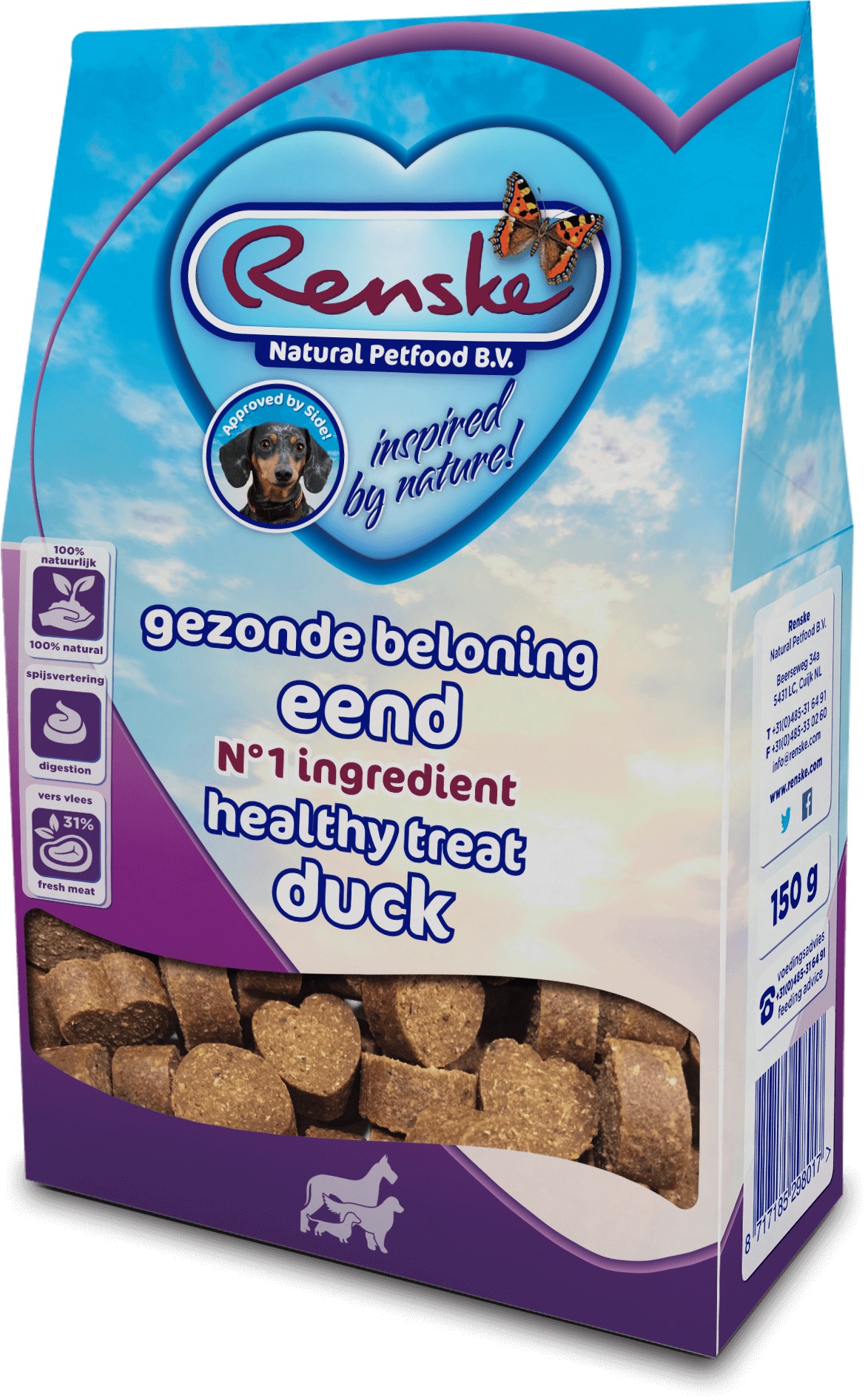 Renske Healthy Treat Canard friandise pour chien
