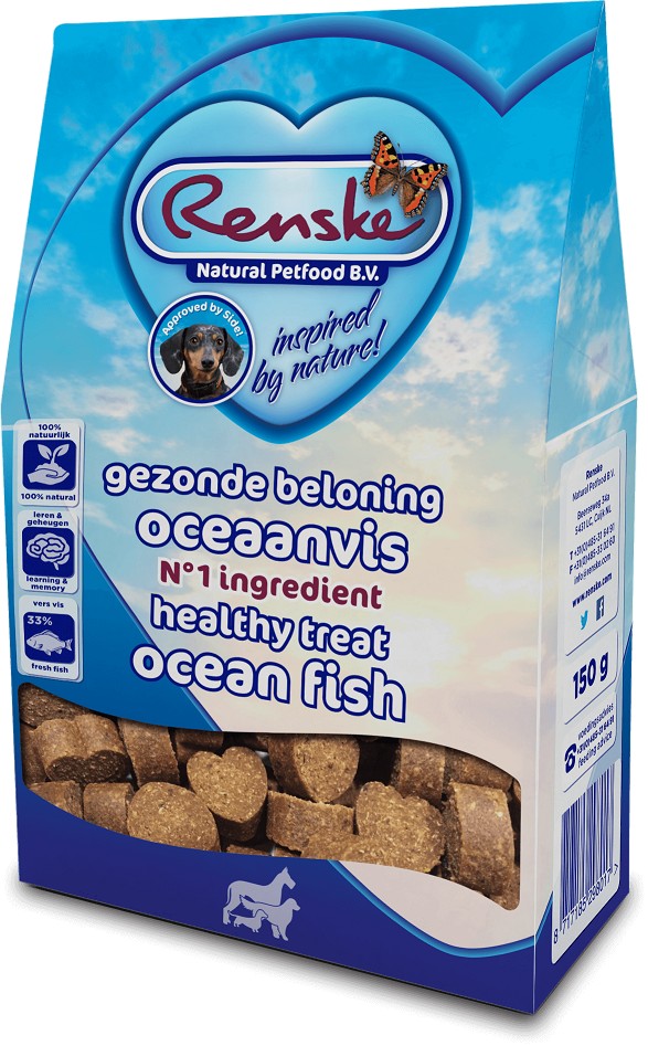 Renske Healthy Reward récompense au poisson pour chien