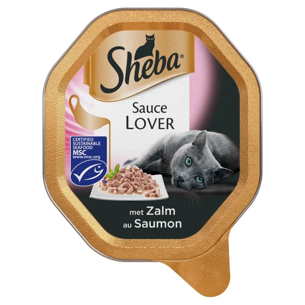 Sheba Sauce Lover au Saumon pour chat