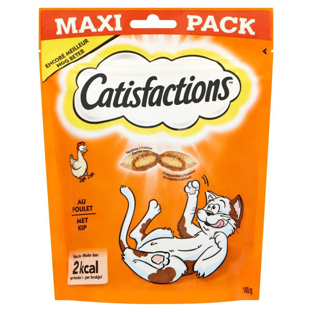 Catisfactions friandise au poulet pour chat maxi pack