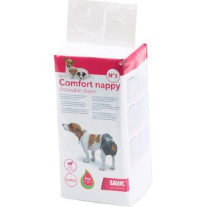 Savic Comfort Nappy Couches pour chiens 12 pièces