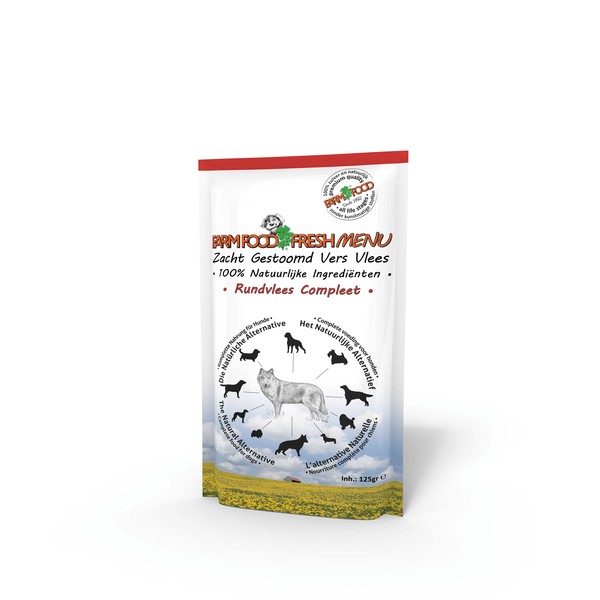 Farm Food Fresh Menu au boeuf pâtée pour chien (sachet 125 g)