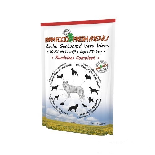 Farm Food Fresh Menu au bœuf pâtée pour chien (sachet 300 g)