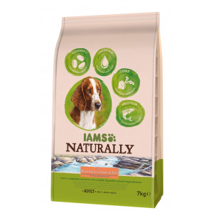 Iams Naturally Adulte Saumon & Riz pour chien