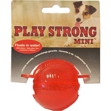 Playstrong Mini balle en caoutchouc pour chien