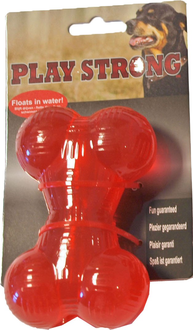 Playstrong Petit os en caoutchouc pour chien