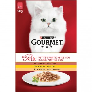 Gourmet Mon Petit Volaille (6x50g) chat