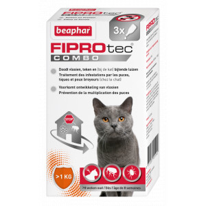 Beaphar FiproTec Combo Anti-Puces pour Chat