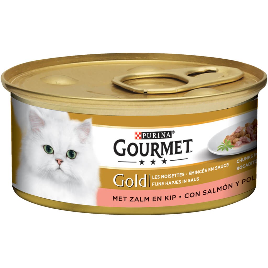 GOURMET GOLD Nourriture pour chats, bouchées tendres