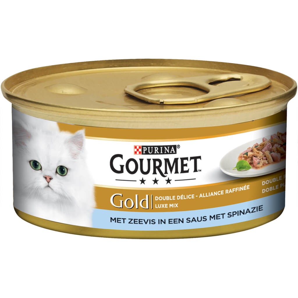Gourmet Gold Poisson u0026 sauce aux épinards, prix bas sur Brekz.fr