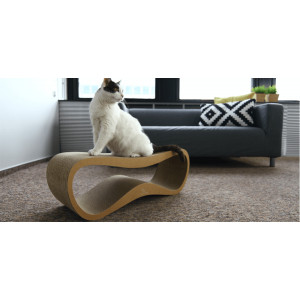 MyKotty LUI - Griffoir ondulé en carton pour chat