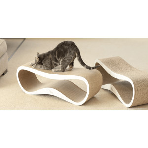 MyKotty LUI - Griffoir ondulé en carton pour chat