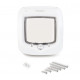 Staywell Pet Porte Microchip Kattenluik wit
