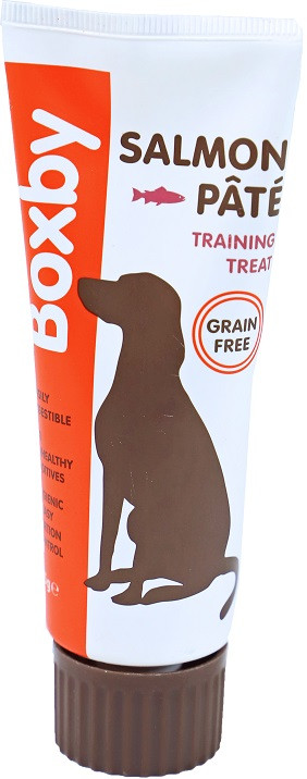 Boxby pour chiens pâté de saumon, tube 75gr