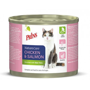 Prins NatureCare au poulet & saumon pâtée pour chat 2 lots (12 x 200 g)