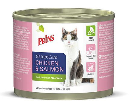 Prins NatureCare Poulet&Saumon 200 gr pour chat