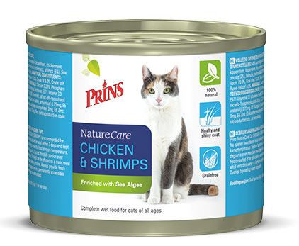 Prins NatureCare Poulet & Crevettes 200g pour chat