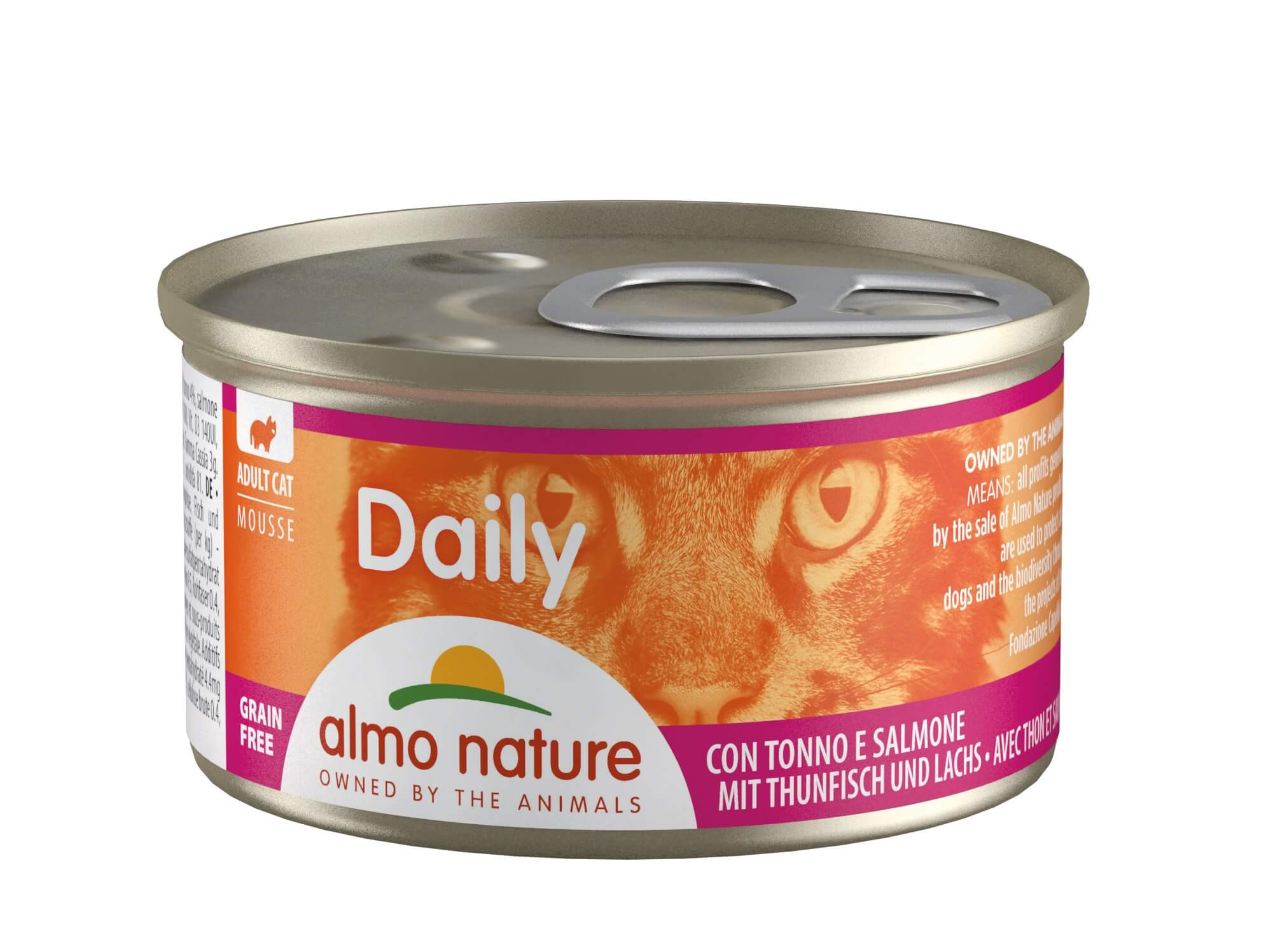 Almo Nature Daily Mousse met Tonijn & Zalm 85 gr