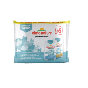 Almo Nature Urinary Support Multipack Vis & Kip 6x70gr