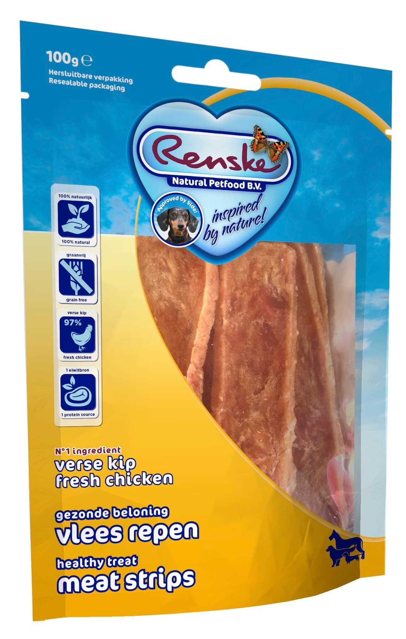 Renske Healthy Reward - Snack de Poulet pour Chien - 100 g