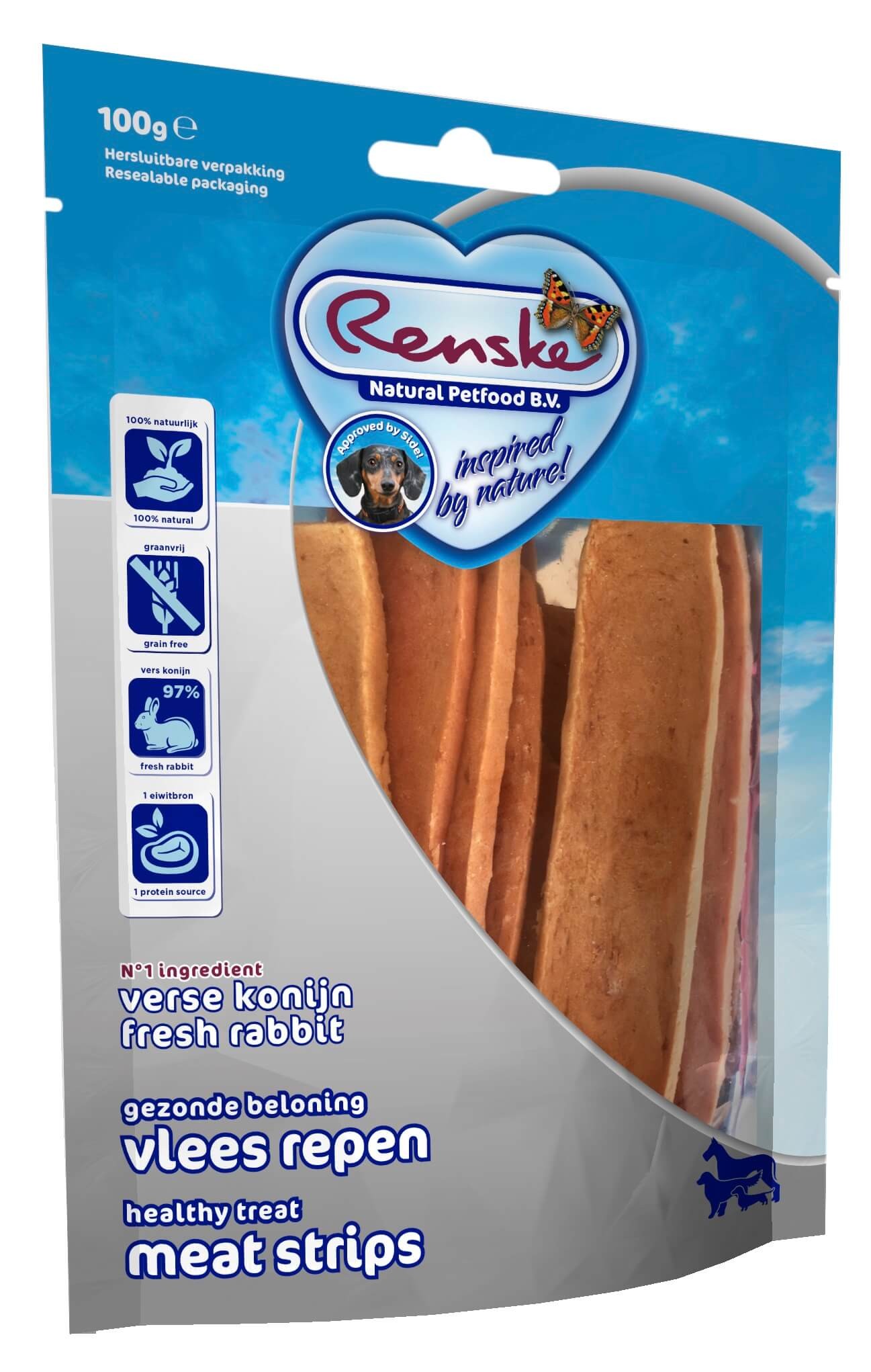 Renske Healthy Reward - Snacks au Lapin pour Chien - 100 g