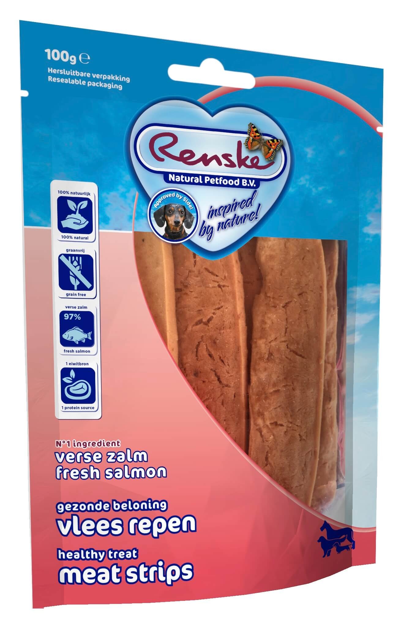Image de 100 g Renske Healthy Reward - Snacks au Saumon pour Chien -