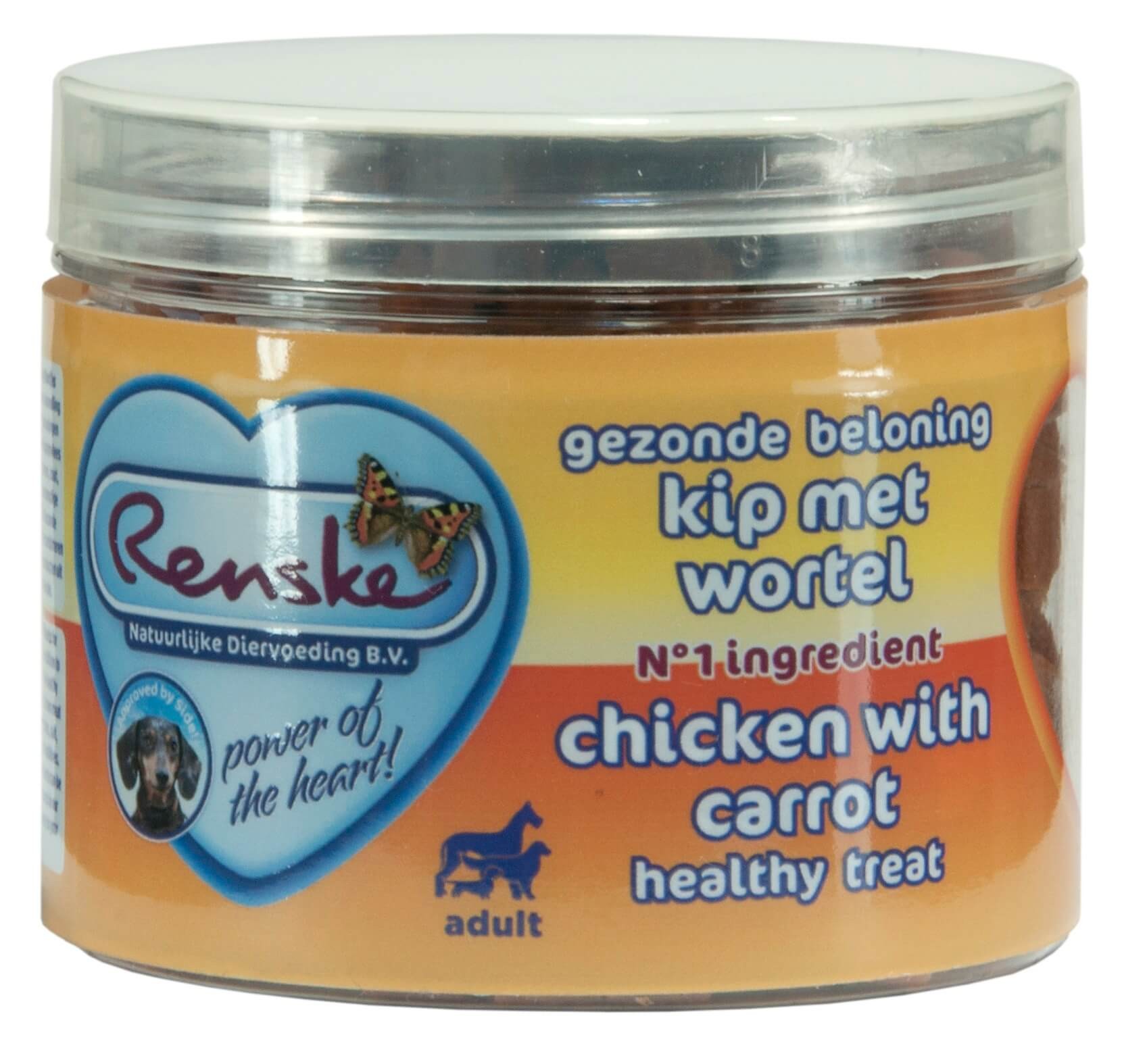 Image de 100 g Renske Healthy Treat poulet et carottes pour chien