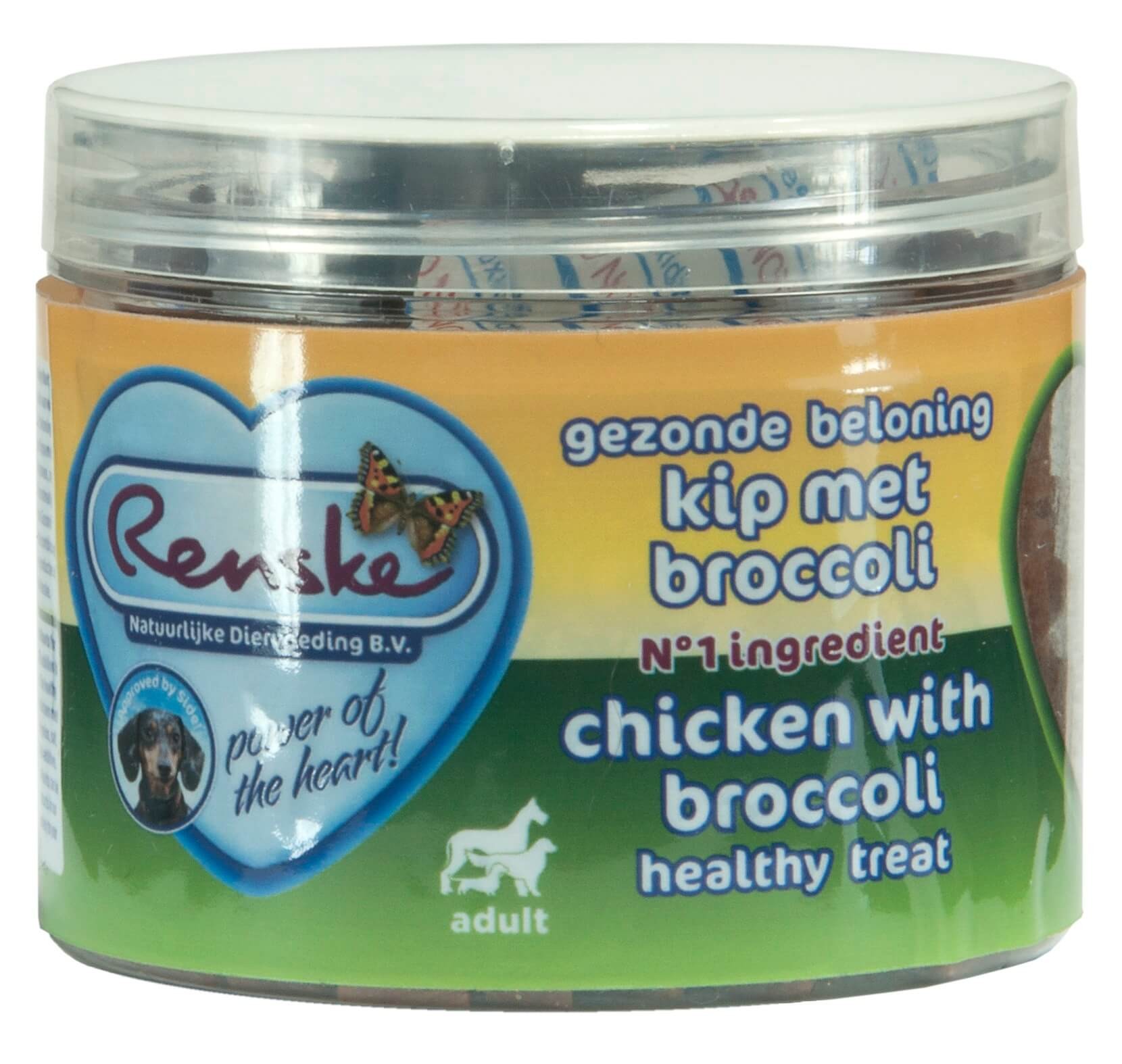 Image de 100 g Renske Healthy Reward recompense au poulet & brocoli pour chien