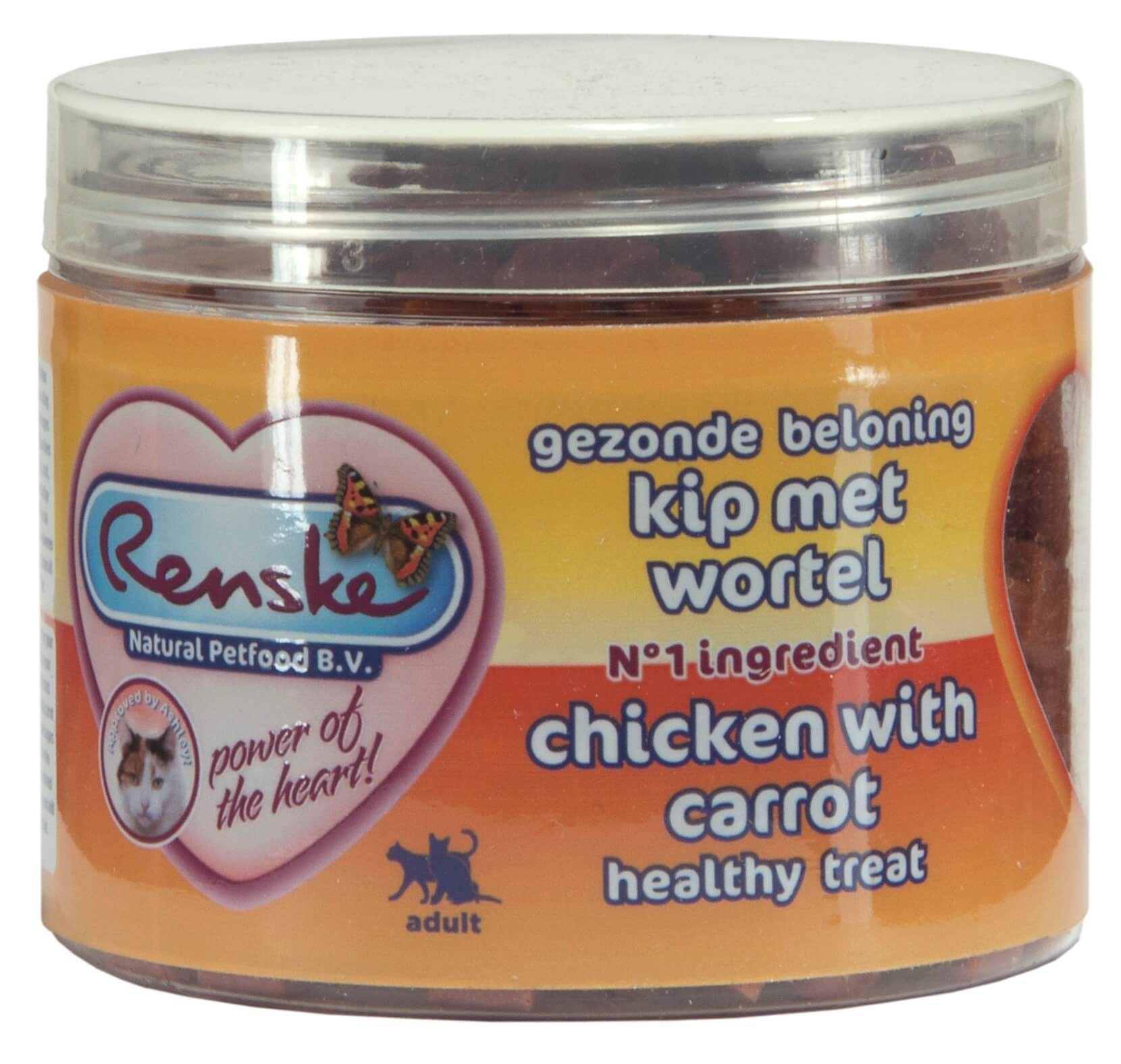 Image de 100 g Renske Healthy Reward récompense poulet & carotte pour chat