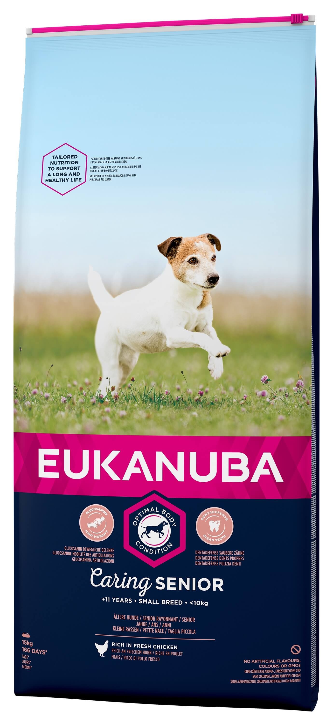 Eukanuba Caring Senior Small Breed au poulet pour Chien