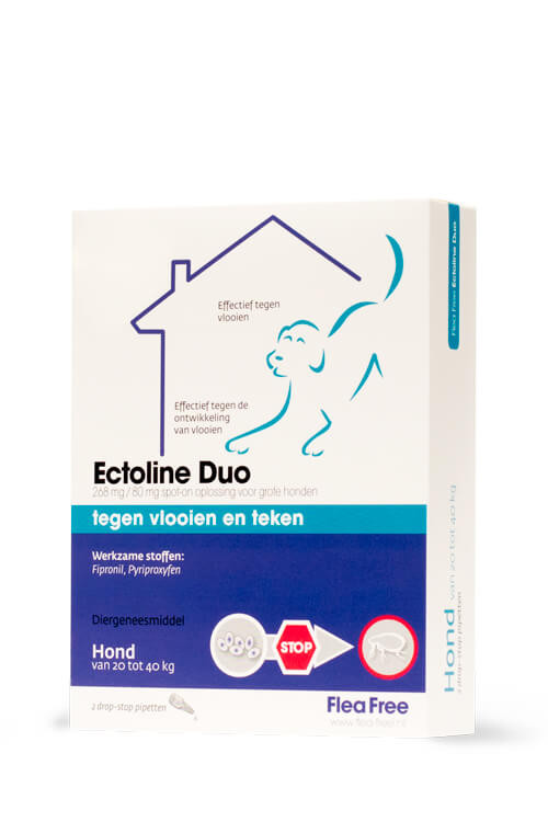 Flea Free Ectoline Duo Hond voor honden van 20 tot 40 kg
