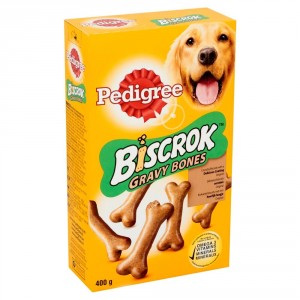 Pedigree Biscrok Gravy Bones pour chien 3 x 400 g