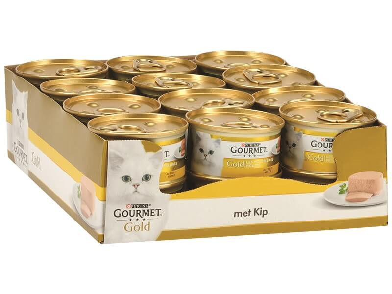 Patée pour chat gold, Les mousslines, Gourmet