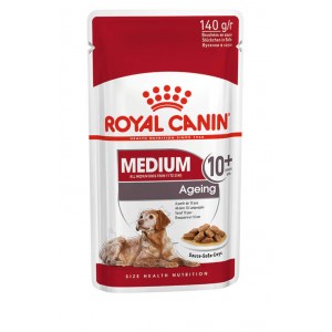 Royal Canin Medium Ageing 10+ Sachets pour chien 4 boîtes (40 x 140 g)