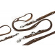 Laisse en cuir marron pour chien
