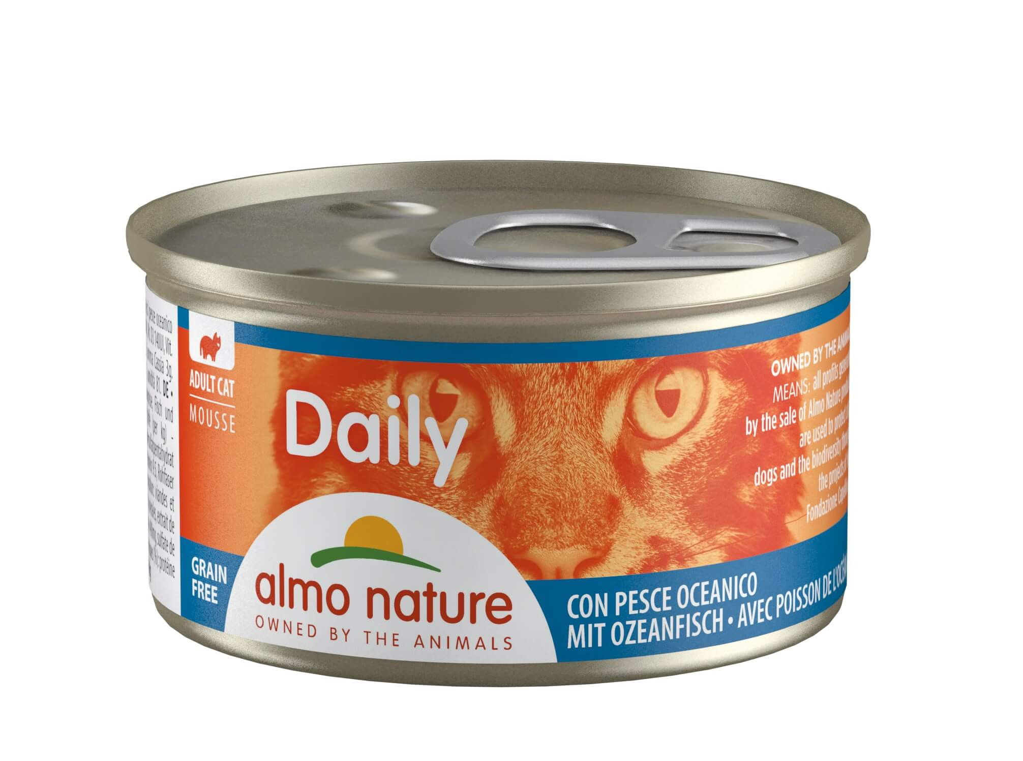 Almo Nature Daily Mousse au poisson pâtée pour chat (85 g)