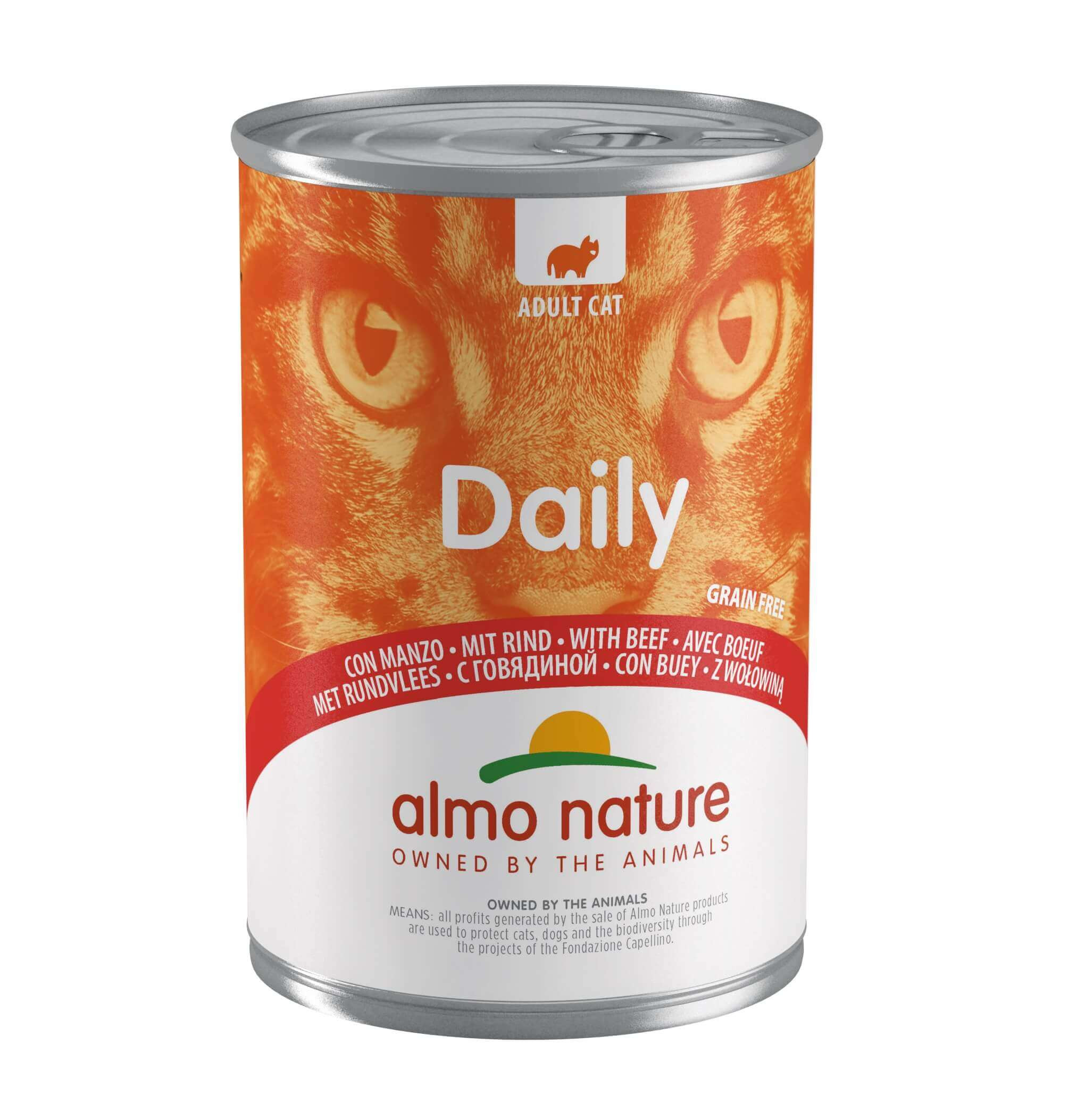Almo Nature Daily boeuf pour chat (400 g)