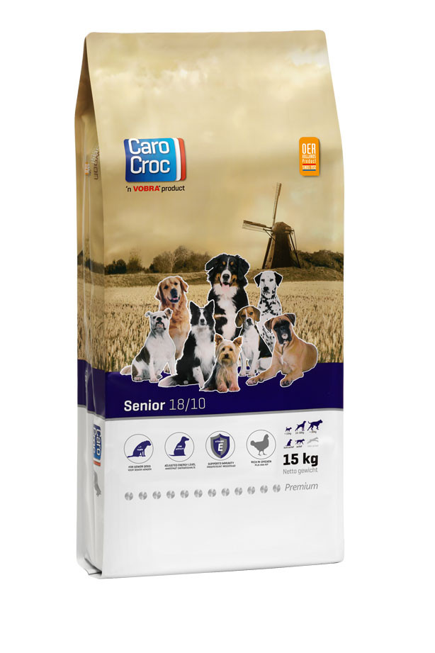 CaroCroc 18/10 Senior pour Chien, au poulet