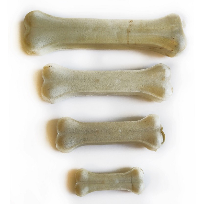 Dental White Bone geperst 8cm, 20 stuks