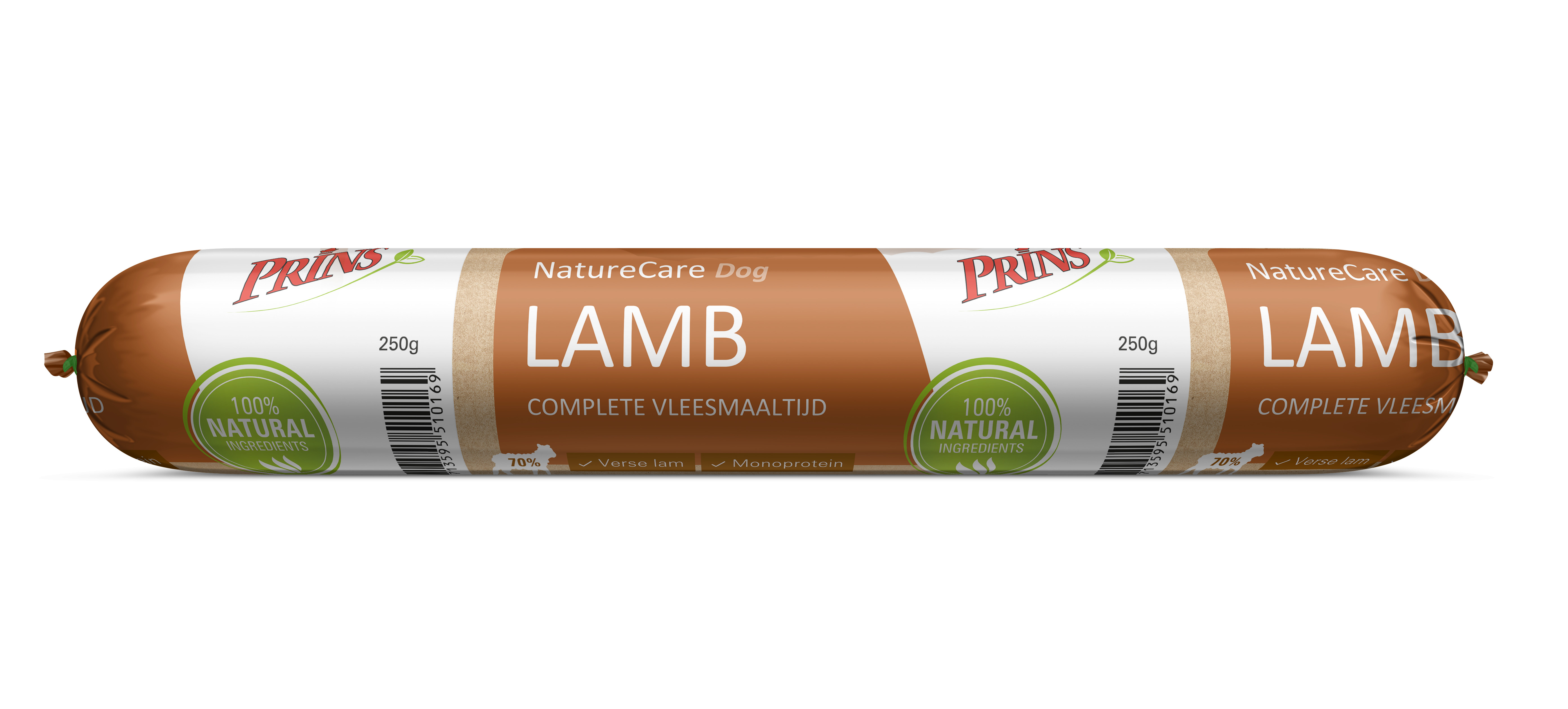 Prins NatureCare Saucisse d'agneau hypoallergique pour chien