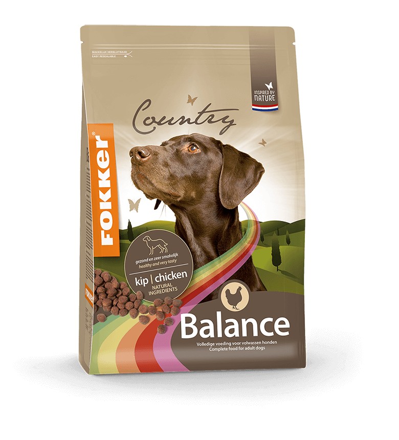 Fokker Country Balance au poulet pour chien