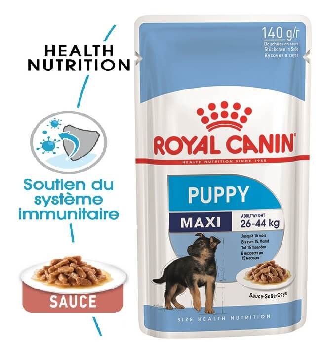 Royal Canin Maxi Puppy Sachets pour chiot à bas prix!
