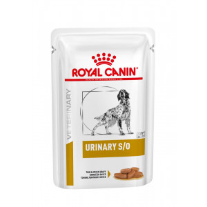 Royal Canin Veterinary Urinary S/O Slices in Gravy pâtée pour chien 1 boîte (12 x 100 g)