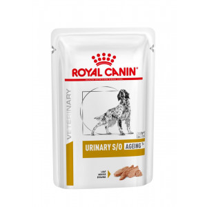 Royal Canin Veterinary Urinary S/O Ageing 7+ patée pour chien 2 boîtes (24 x 85 g)