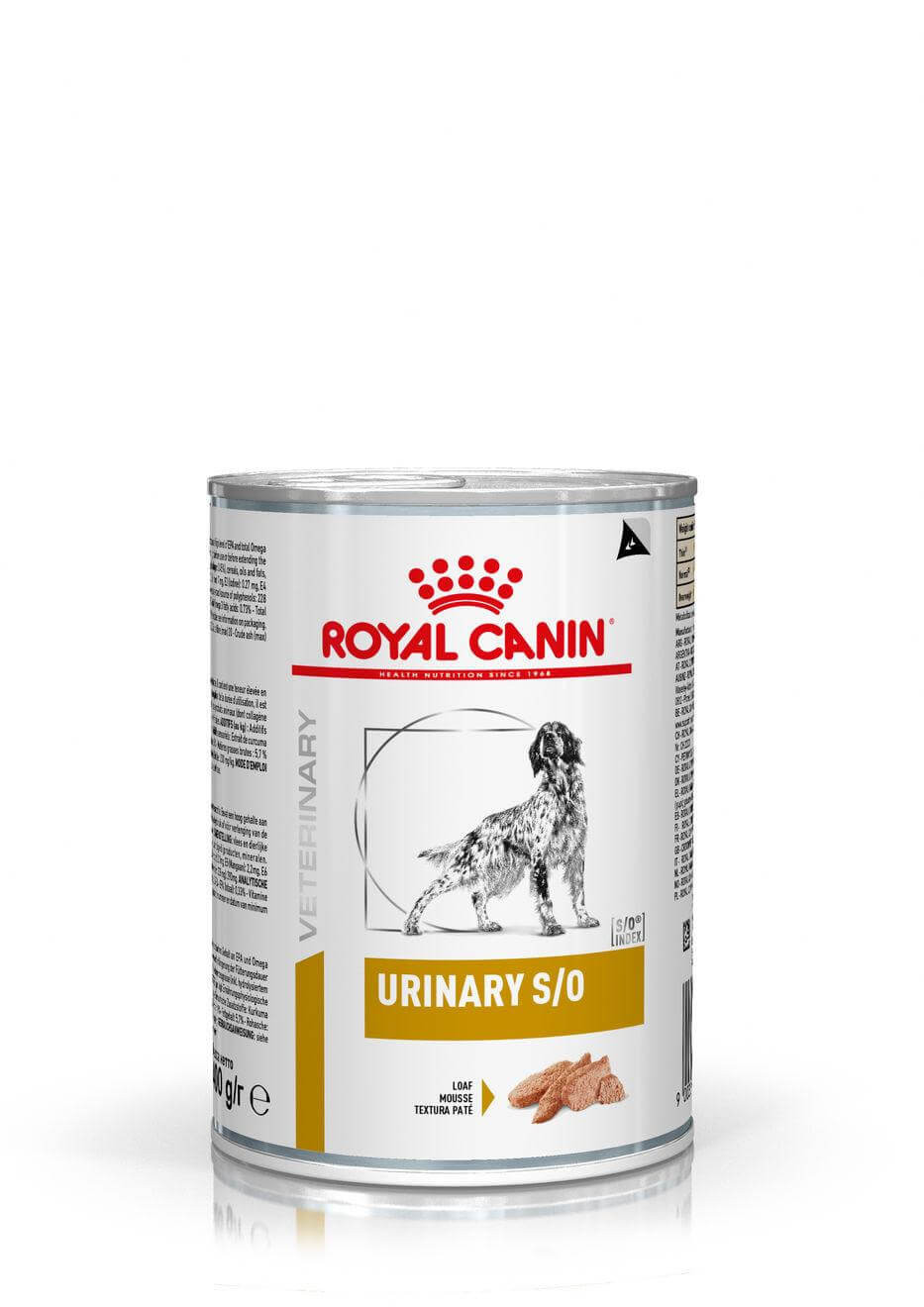 Image de 4 lots (48 x 410 g) Royal Canin Veterinary Urinary S/O Loaf pâtée pour chien