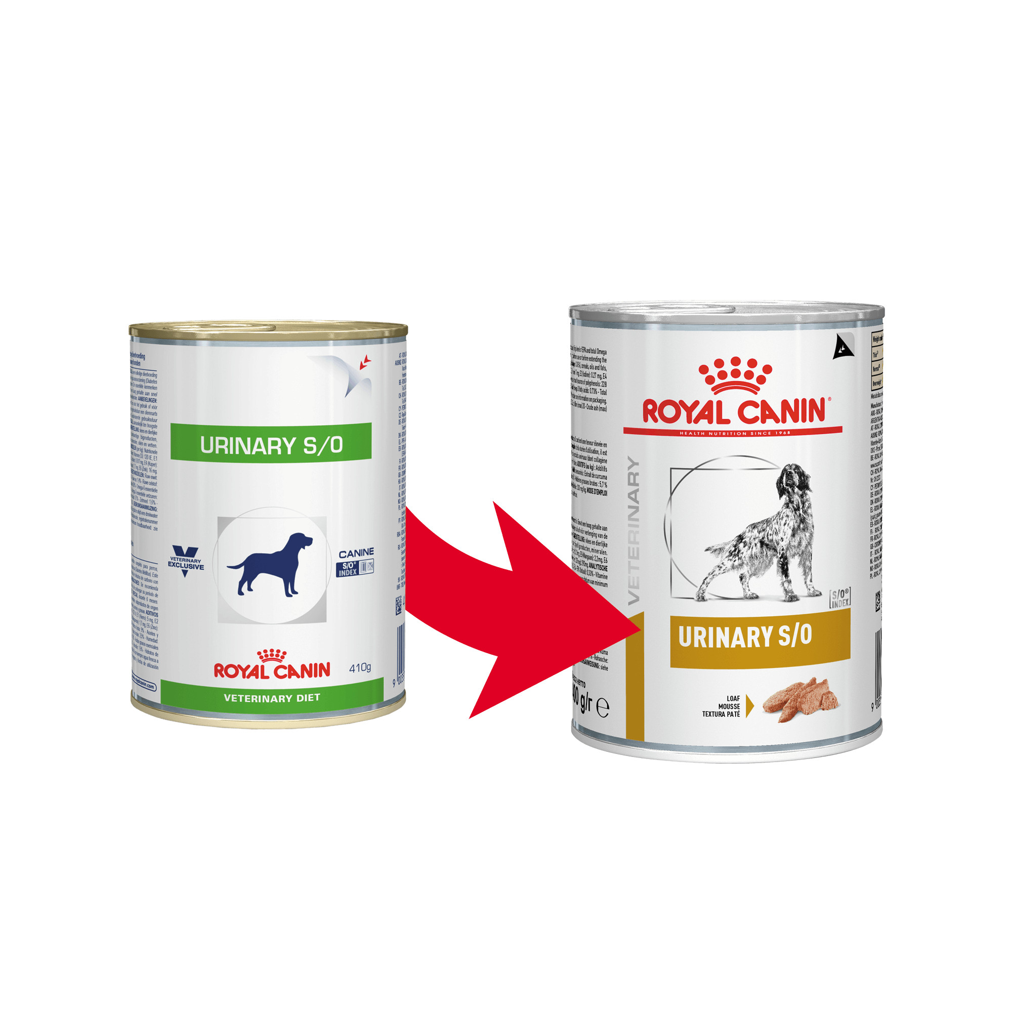 Royal Canin Veterinary Urinary S/O Loaf pâtée pour chien