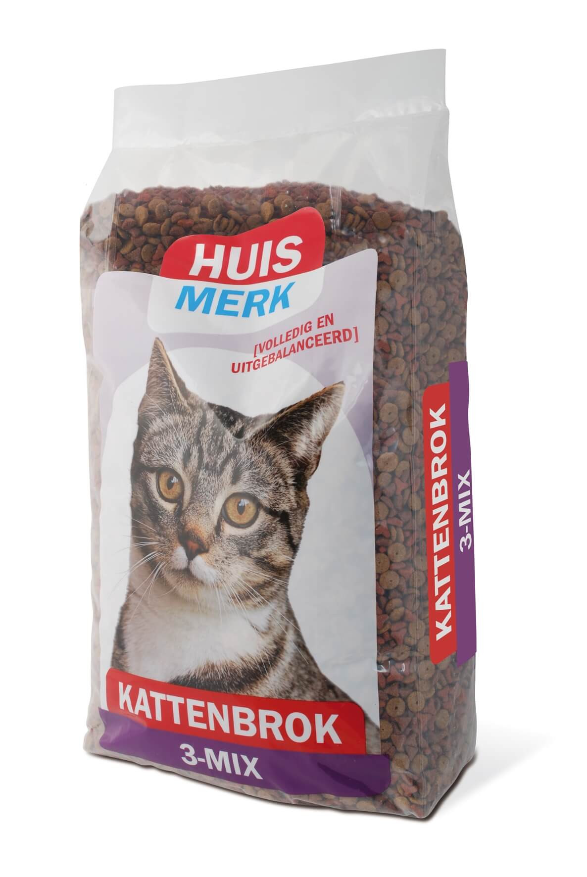 Huismerk Kattenbrok 3-Mix Kattenvoer